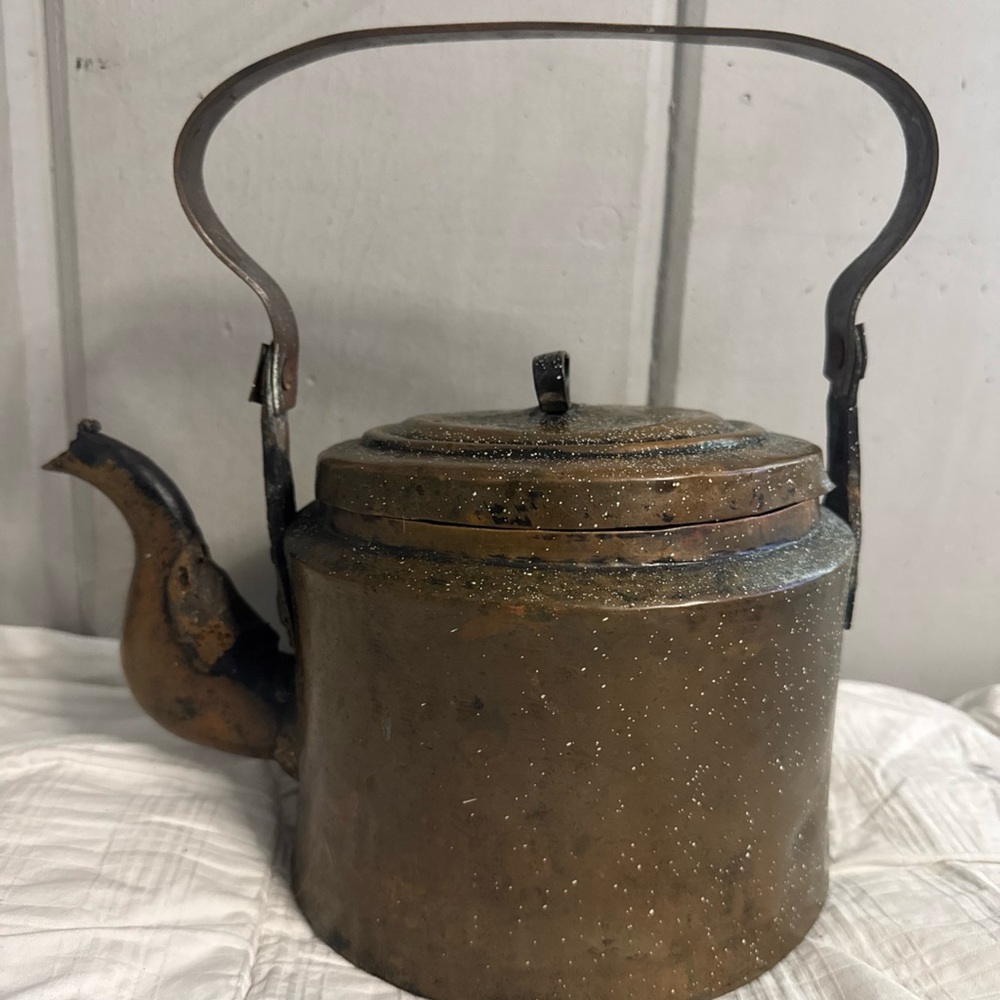 Vintage Brass Teapot with Handle